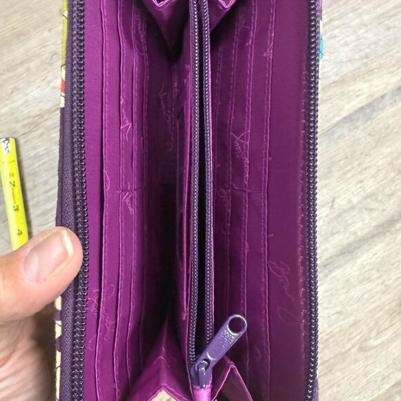 Vera Bradley Plum Crazy Wallet - Picture 2 of 3